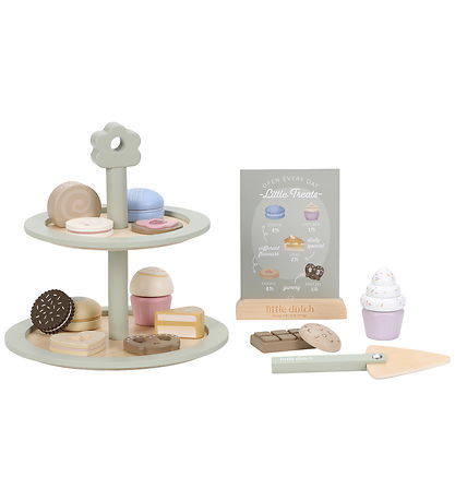 Little Dutch Kagefad - Træ - 19 Dele - Multi Little Dutch Kagefad - Træ - 19 Dele - Multi