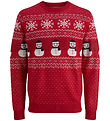 Jack & Jones Bluse - Strik - JjxMas Andrew - True Red