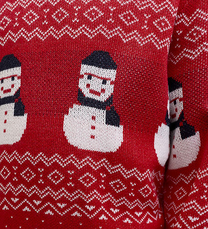 Jack & Jones Bluse - Strik - JjXmas Andrew - True Red