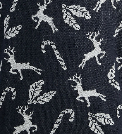 Jack & Jones Bluse - Strik - JjXmas Andrew - Sky Captain