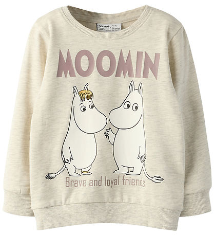 Name It Sweatshirt - NmnSloli - Moomin - Peyote Melange