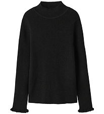 Name It Bluse - Strik - Rib - Glitter - NkfRiaglitter -  Black