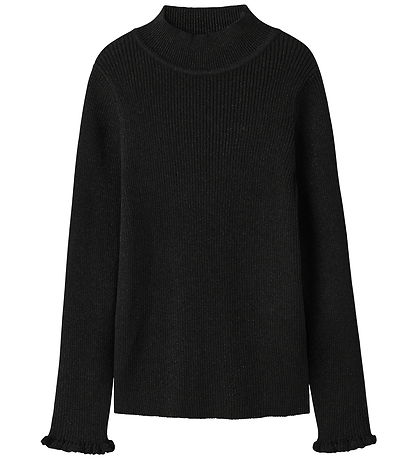 Name It Bluse - Strik - Rib - Glitter - NkfRiaglitter -  Black