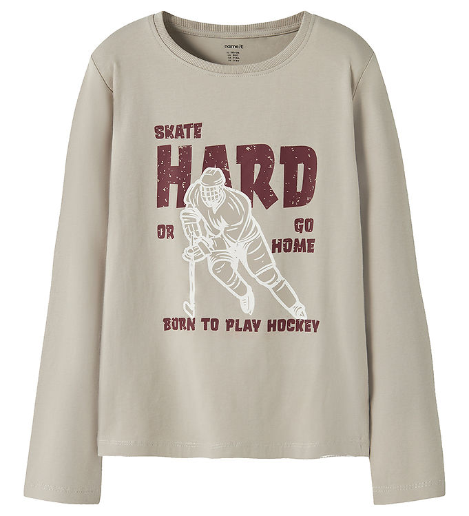 Name It Bluse - NkmVux - Island Fossil/Hockey