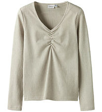 Name It Bluse - NkfSabi - Cement