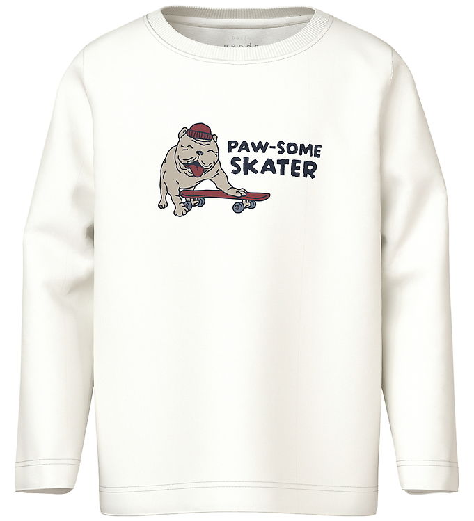 Name It Bluse - NmmVux - Cloud Dancer/Pawsome