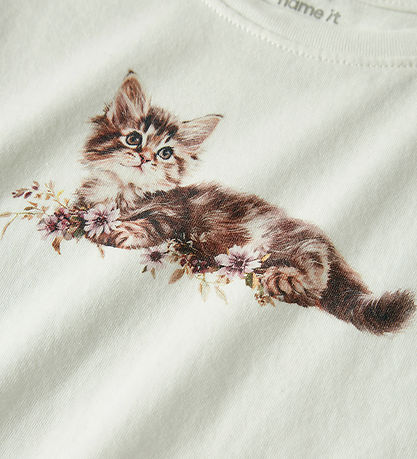 Name It Bluse - NmfVotea - Cloud Dancer/Kitten