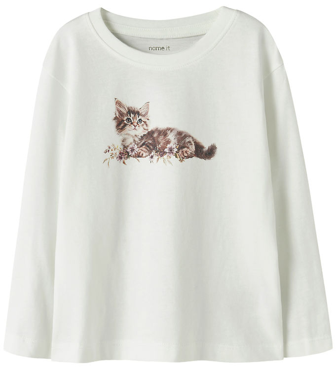 Name It Bluse - NmfVotea - Cloud Dancer/Kitten