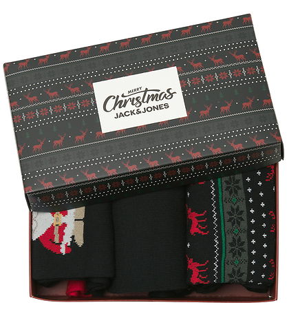 Jack & Jones Gaveæske - Strømper - JacXmas - Black