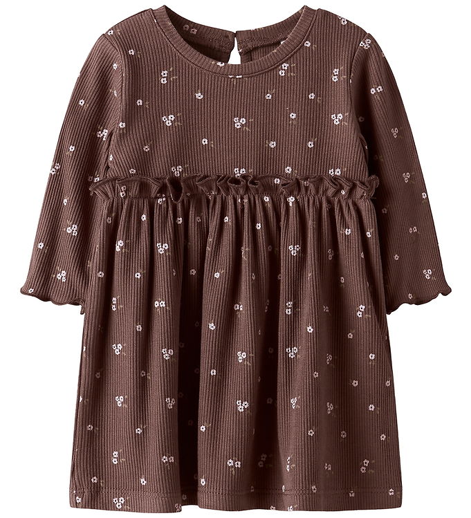 Name It Kjole - Rib - NbfSoho - Peppercorn