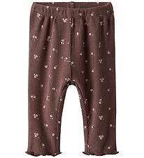 Name It Leggings - Rib - NbfSoho - Peppercorn