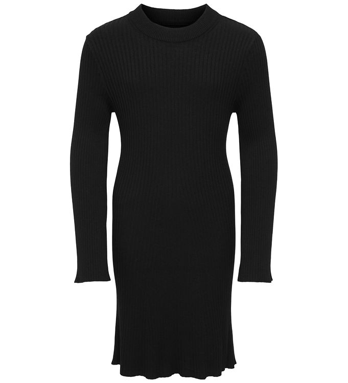 Kids Only Kjole - Strik - Rib - KogBianka - Sort