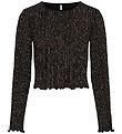 Kids Only Bluse - KogQueen - Black/Lurex Rose Gold/Stripe