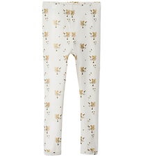 Lil Atelier Leggings - NmfLayo - Coconut Milk
