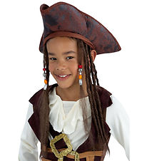 Smiffys Costume - Pirate hat w. Dreadlocks
