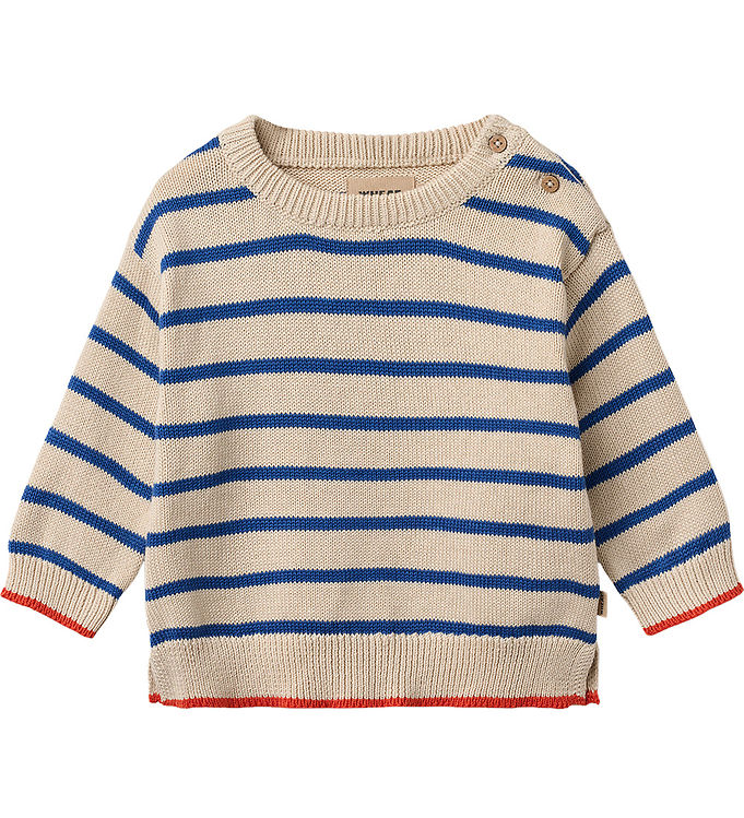 Wheat Bluse - Strik - Morgan - True Blue Stripe
