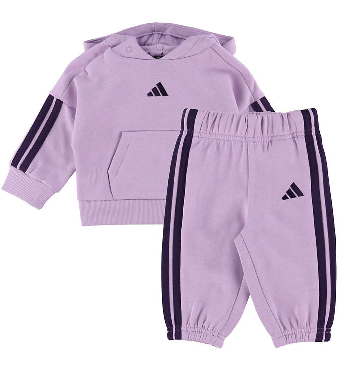 adidas Performance Sweatsæt - Powder Plum/Aurora Plum