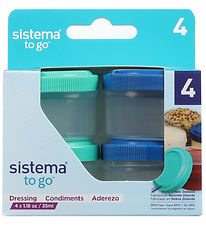 Sistema beholder -To Go -  4-pak - Blå/Grøn