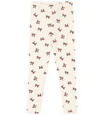 Konges Sløjd Leggings - Minnie - Bow Rouge m. Hulmønster