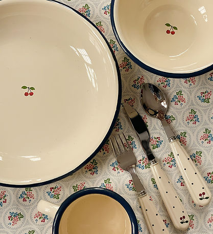 Konges Sløjd Børnebestik - Navy Dots