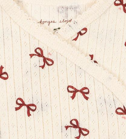 Konges Sløjd Slå-om Body l/æ - Minnie - Bow Rouge