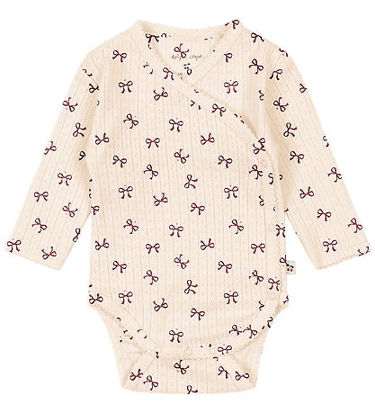 Konges Sløjd Slå-om Body l/æ - Minnie - Bow Rouge
