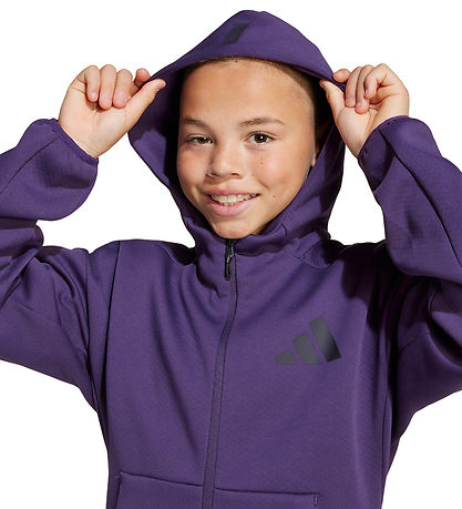 adidas Performance Cardigan - J Z.N.E.FZ - Aurplu/Aurbla