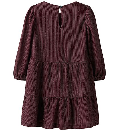 Name It Kjole - NmfRisilk - Burgundy