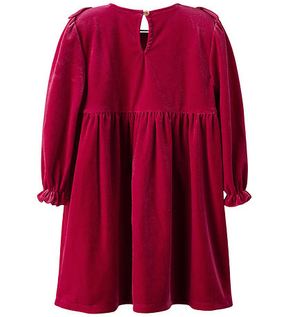 Name It Kjole - Velour - NmfRinne - Jester Red