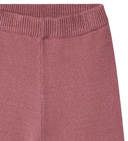 Fliink Bukser - Wide - Strik - Viskoseblanding - Alon - Ash Rose