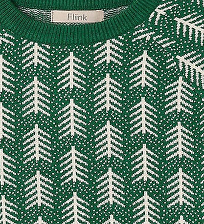 Fliink Bluse - Strik - Viskoseblanding - Benna - Hunter Green
