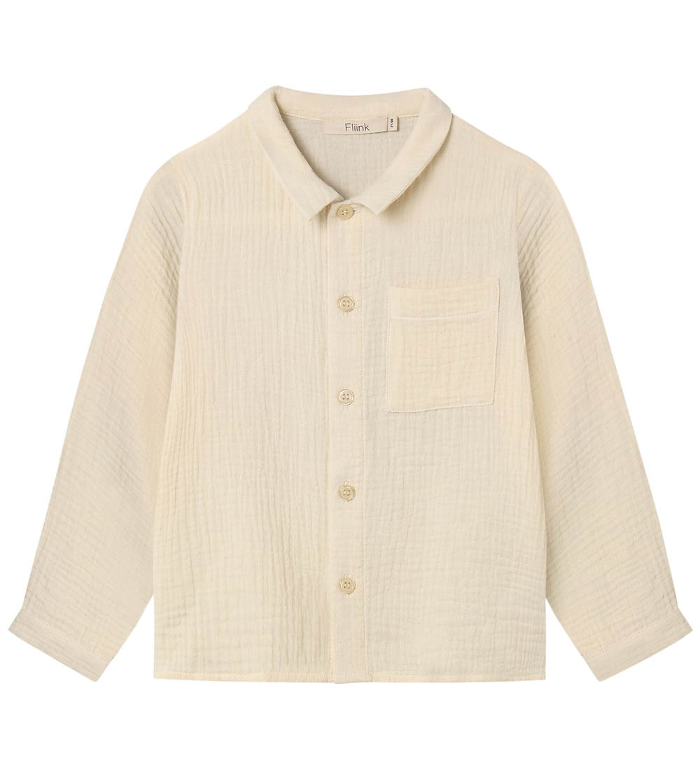 Fliink Hemd - Musselin - Elmo - Sandmuschel - Fliink - 122 - Hemd/Bluse