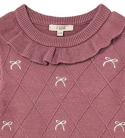 Fliink Kjole - Strik - Viskoseblanding - Alon - Ash Rose