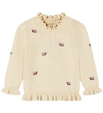 Fliink Bluse - Strik - Viskoseblanding - Alon - Sandshell