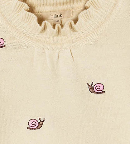 Fliink Bluse - Strik - Viskoseblanding - Alon - Sandshell