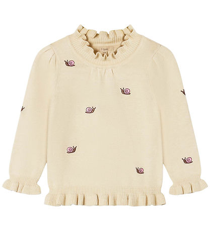 Fliink Bluse - Strik - Viskoseblanding - Alon - Sandshell