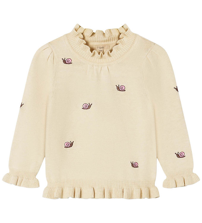 Fliink Bluse - Strik - Viskoseblanding - Alon - Sandshell