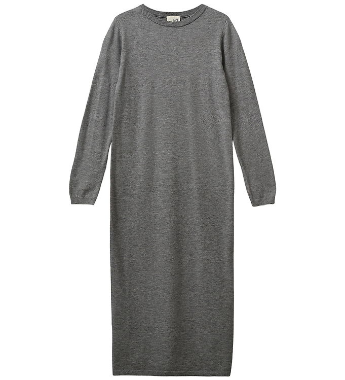 Sofie Schnoor Kjole - Uld - Strik - Korysy - Gråmeleret