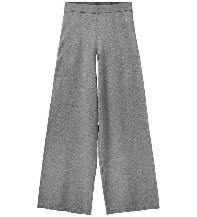 Sofie Schnoor Bukser - Uld - Strik - Vulasy - Gråmeleret