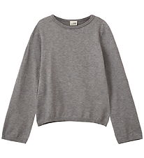 Sofie Schnoor Bluse - Uld - Strik - Vivosy - Gråmeleret