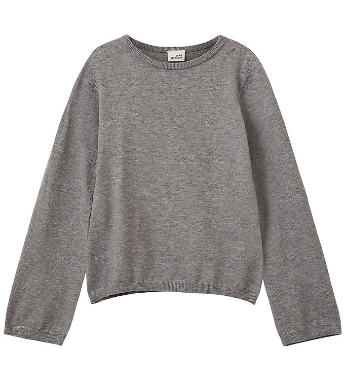Sofie Schnoor Bluse - Uld - Strik - Vivosy - Gråmeleret