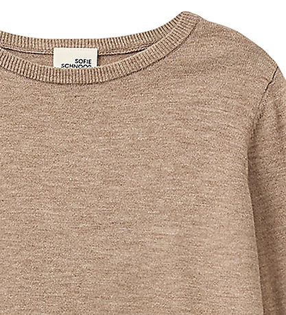 Sofie Schnoor Bluse - Uld - Strik - Vivosy - Deer Melange