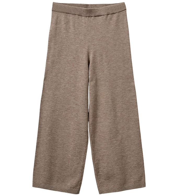 Sofie Schnoor Bukser - Uld - Strik - Lovask - Brunmeleret