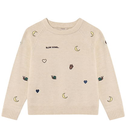 Fliink Bluse - Strik - Viskoseblanding - Benna - Sandshell
