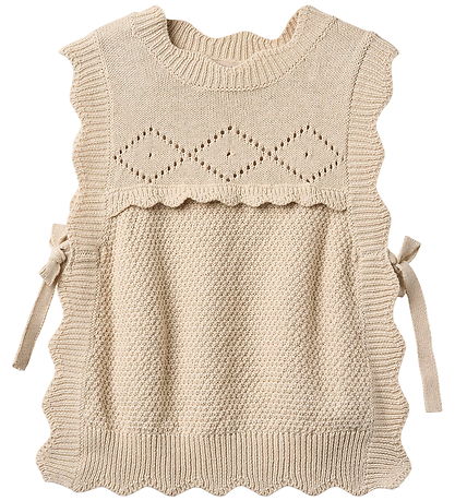 Fliink Vest - Strik - Lovely - Sandshell