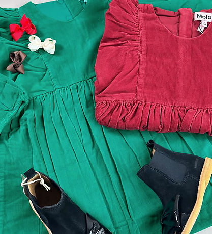 Molo Kjole - Fløjl - Caiosi - Sporting Green