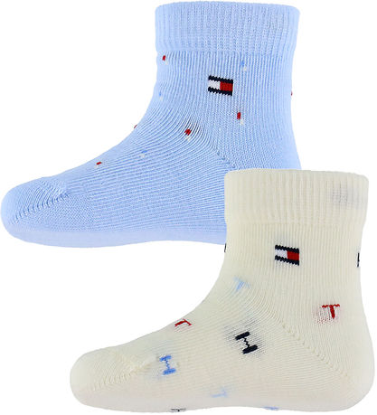 Tommy Hilfiger Strømper - 2-pak - Light Blue Tommy Hilfiger Strømper - 2-pak - Light Blue
