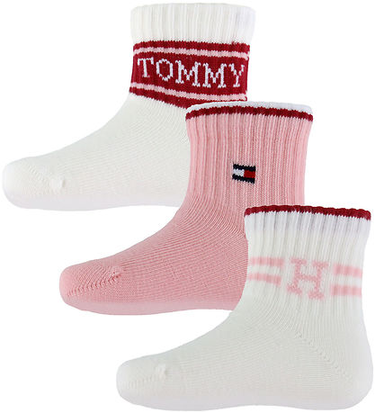 Tommy Hilfiger Strømper - 3-pak - Pink Tommy Hilfiger Strømper - 3-pak - Pink
