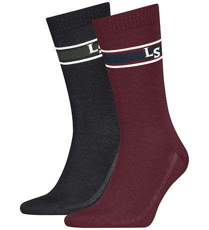 Levis Strømper - 2-pak - Rød/Sort