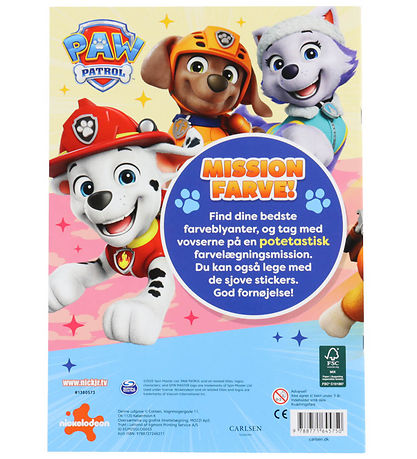 Forlaget Carlsen Malebog - Paw Patrol